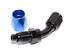 BLACK/BLUE -6AN AN6 45 Degree Swivel Oil/Fuel/Gas Line Hose End Fitting Adapter