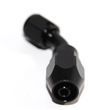BLACK -4AN AN4 45 Degree Swivel Oil/Fuel/Gas Line Hose End Fitting Adapter