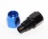 BLACK/BLUE AN12 Straight Swivel Oil/Fuel/Gas Line Hose End Male Fitting Adapter