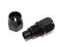 BLACK -12AN AN12 Straight Swivel Oil/Fuel/Gas Line Hose End Male Fitting Adapter