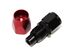 BLACK/RED -10AN Straight Swivel Oil/Fuel/Gas Line Hose End Male Fitting Adapter
