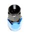BLACK/BLUE -8AN Straight Swivel Oil/Fuel/Gas Line Hose End Male Fitting Adapter