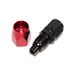 BLACK -6AN AN6 Straight Swivel Oil/Fuel/Gas Line Hose End Male Fitting Adapter