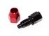 BLACK/RED AN4 Straight Swivel Oil/Fuel/Gas Line Hose End Male Fitting Adapter
