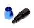 BLACK/BLUE AN4 Straight Swivel Oil/Fuel/Gas Line Hose End Male Fitting Adapter