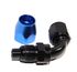BLACK/BLUE -8AN AN8 90 Degree Swivel Oil/Fuel/Gas Line Hose End Fitting Adapter