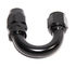 BLACK -12AN AN12 180 Degree Swivel Oil/Fuel/Gas Line Hose End Fitting Adapter