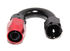 BLACK/RED-10AN AN10 180 Degree Swivel Oil/Fuel/Gas Line Hose End Fitting Adapter