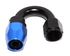 BLACK/BLUE -8AN AN8 180 Degree Swivel Oil/Fuel/Gas Line Hose End Fitting Adapter