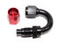BLACK/RED -6AN AN6 180 Degree Swivel Oil/Fuel/Gas Line Hose End Fitting Adapter