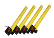 4 PCS Yellow Security Fold Down Packing Barrier Post Lock for Driveways Garage