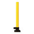 Yellow Security Folding Fold Down Packing Barrier Post Lock for Driveways Garage