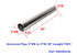 Stainless Steel Exhaust Muffler Cat Delete Pipe Tube 3"ID to 3"OD 30" Length