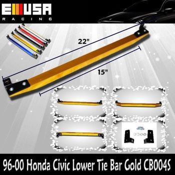 EMUSA ower Tie Bar FOR 1996 1997 1998 1999 2000 Honda Civic Gold NEW @-@