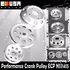 EMUSA Aluminum Performance Silver Crank Pulley Kit for Nissan 240SX S14 S15 SR20