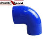 Brand NEW 2 quot; To 2.5 quot; Blue 90 Degree Silicone hose Coupler 4 layer polyester