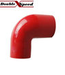 Brand NEW 2.5 quot; to 3 quot; Red 90 Degree Silicone hose Coupler 4 layer polyester