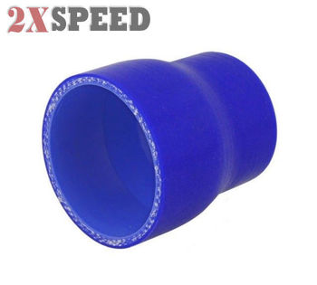 Brand NEW 2" to 2.5" Blue Straight Silicone hose Coupler 4 layer polyester