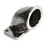 90 Degree Stainless Steel Adapter T3 flange to 2.3” ID 3.2"OD V-band Flange
