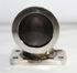 90 Degree Stainless Steel Adapter T3 flange to 2.3” ID 3.2"OD V-band Flange