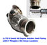 2.2”ID V-band 90D Stainless Steel Elbow Piping with 2” Flexpipe 2 O2 Sensor