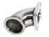 90 Degree Stainless Steel Adapter T4 flange to 3” ID V-band Flange