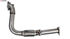 08-12 HD Accord I4 2.5" OD Stainless steel Turbo Downpipe with Cast Steel Elbow