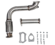 08-12 HD Accord I4 2.5 quot; OD Stainless steel Turbo Downpipe with Cast Steel Elbow