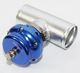 BLUE Emusa 50MM Turbo blow off valve BOV V Band  + 2.5 quot; Adapter
