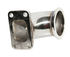 90 Deg Stainless Steel Adapter T3 flange to 3” ID 3.7"OD V-band Flange