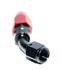 8PCS AN4 RED Swivel Fitting Adapters+12FT AN4 Black Nylon Braided Line COMBO