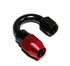 8PCS AN4 RED Swivel Fitting Adapters+12FT AN4 Black Nylon Braided Line COMBO