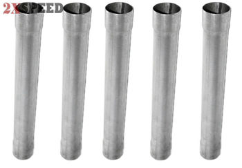 5 pcs Galvanized Steel 2.25" ID x 18" Length Exhaust Resonator Pipe EMUSA