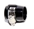 BLACK AN8 8-AN HexHose finisher Clamp Hose End Cover Fitting Adapter Connector