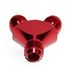 RED Male Flare Y-Block Fitting Adapter AN10 10-AN Male to 2X AN10 10-AN Male