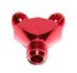 RED Male Flare Y-Block Fitting Adapter AN10 10-AN Male to 2X AN8 8-AN Male