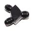 BLACK Male Flare Y-Block Fitting Adapter AN10 10-AN Male to 2X AN8 8-AN Male