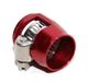 Hex Hose finisher Clamp Hose End Cover Fitting Adapter Connector RED AN8 8-AN