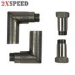 2pc 90 degree O2 oxygen sensor angled extender spacer 02 bung extension M18 X1.5