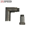 90 degree O2 oxygen sensor angled extender spacer 02 bung extension M18 X1.5