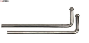 2x Universal Swinging Exhaust Hanger 0.47" Rod with Arrow Head Style 10" Length