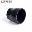 EMUSA Black 3 quot; to 3.5 quot; 76 - 89 mm Straight Silicone Hose Reducer Turbo Coupler