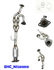Catalytic Converter Set 3 PCS for 04-06 Maxima 04-09 Quest 05-06 Altima 3.5L V6
