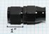 BLACK AN10 10AN AN-10 Straight Swivel Reusable PTFE Hose End Fitting Adapter