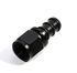 BLACK AN12 12AN AN-12 Straight Push On/ Push Lock Hose End Fitting Adapter