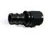 BLACK AN12 12AN AN-12 Straight Push On/ Push Lock Hose End Fitting Adapter