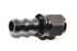 BLACK AN10 10AN AN-10 Straight Push On/ Push Lock Hose End Fitting Adapter
