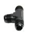 BLACK Male Flare T Fitting Adapter 3-Way AN10 10-AN Male to 2X AN10 10-AN Male