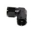 BLACK AN10 Female to 10AN AN-10 Female 90 Degree Flare Swivel Fitting Adapter