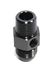 BLACK AN10 Male to 1/2"NPT Male Straight Flare Fitting w/1/8" NPT Gauge Port